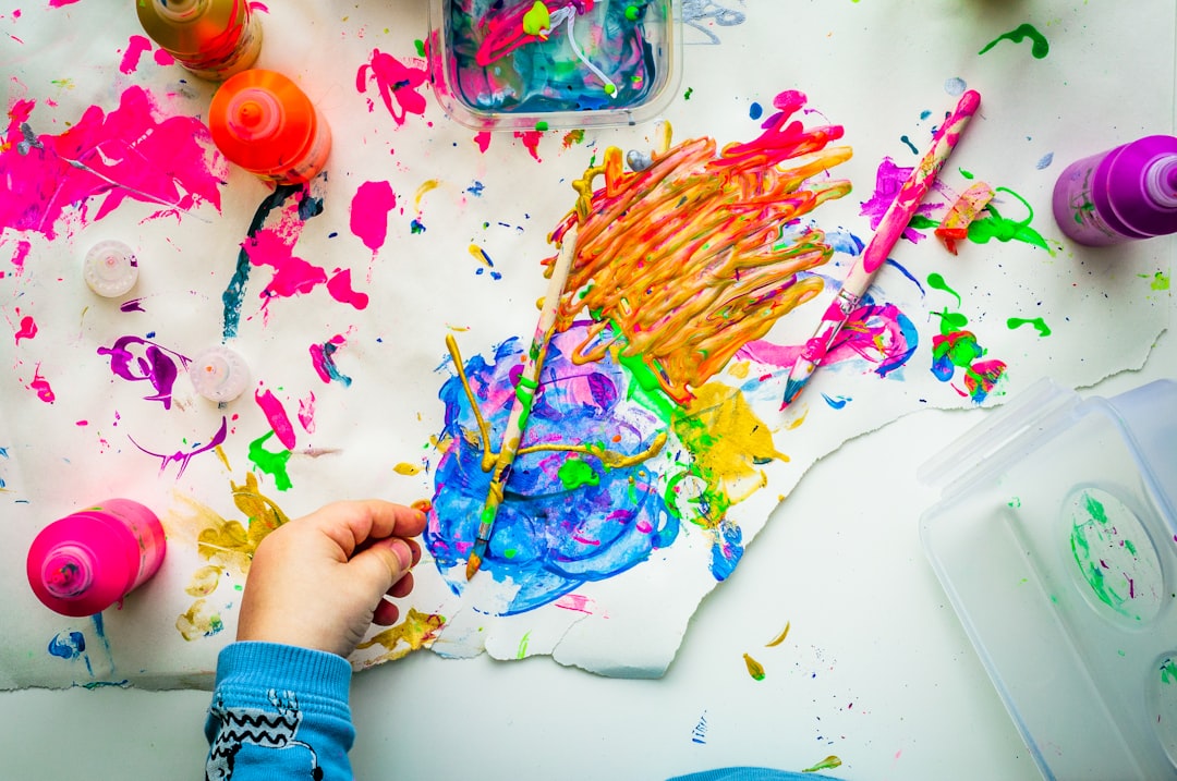 Abstract color field painting